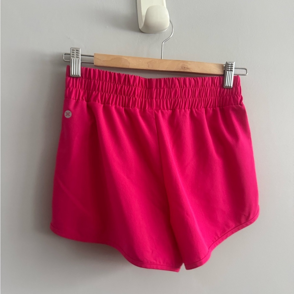 RBX Hot Pink High Waist Women's Shorts - Picture 2 of 4
